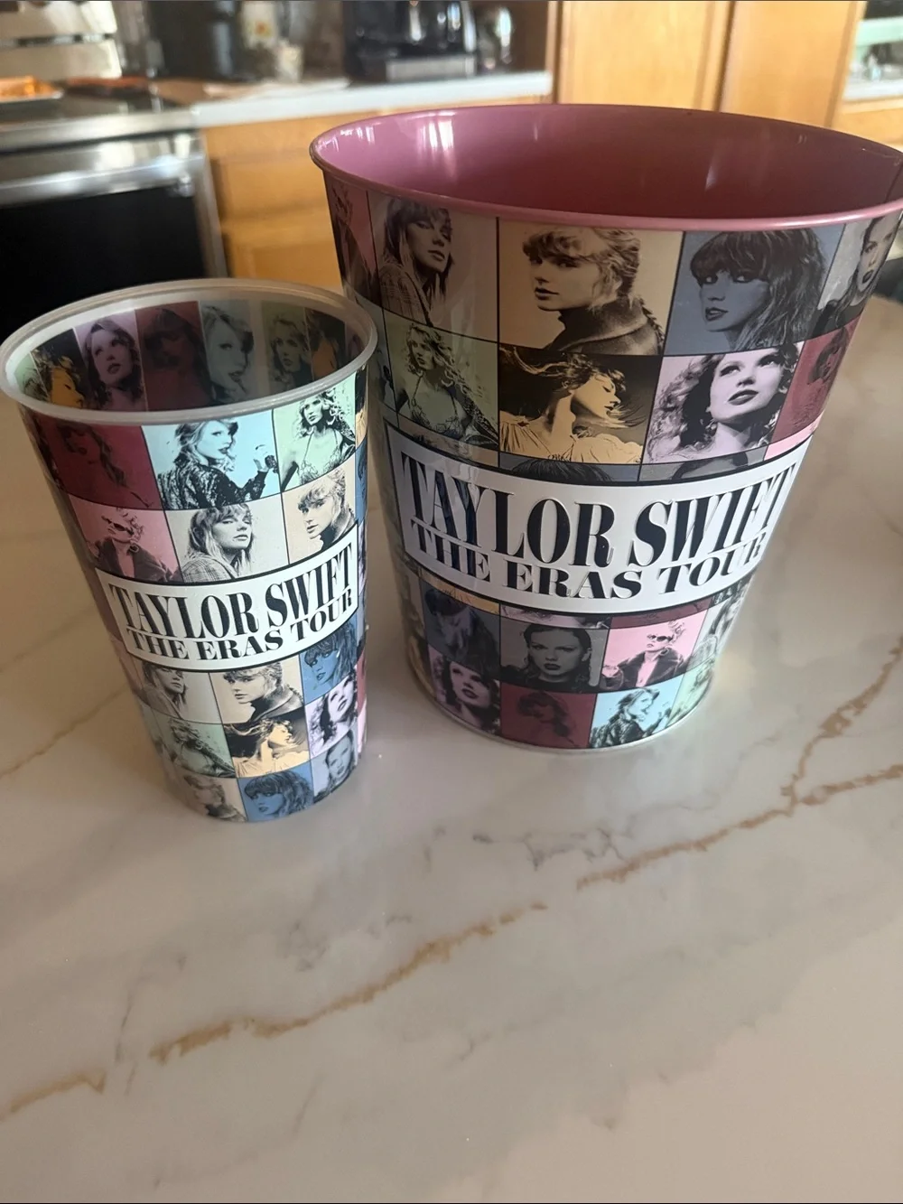 Taylor Swift Pastel Multi-Color Popcorn Bucket & Cup Set